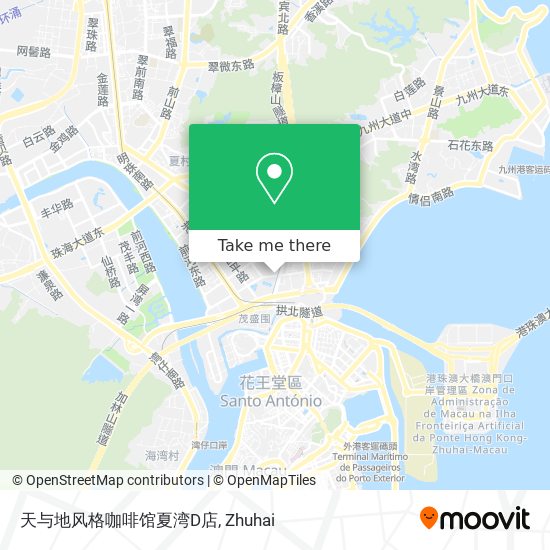 天与地风格咖啡馆夏湾D店 map