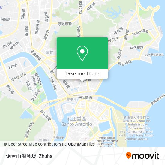 炮台山溜冰场 map