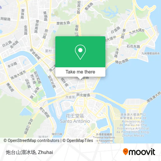 炮台山溜冰场 map