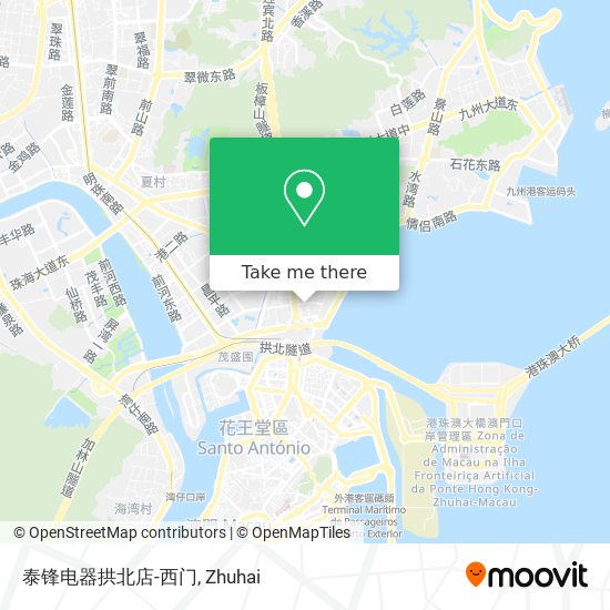 泰锋电器拱北店-西门 map