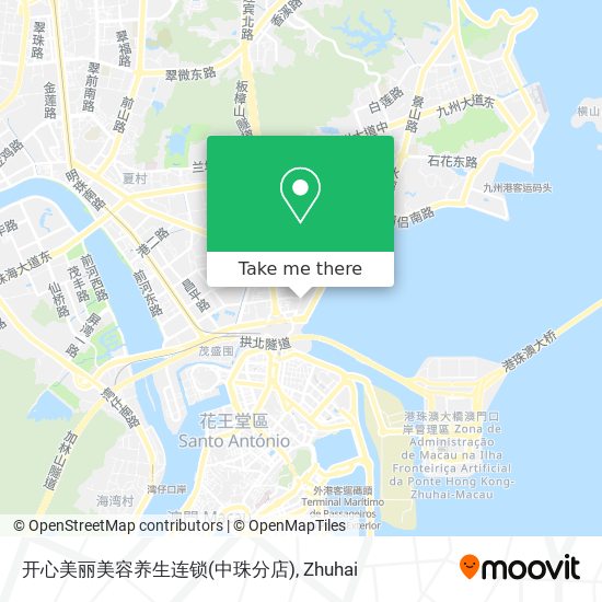 开心美丽美容养生连锁(中珠分店) map