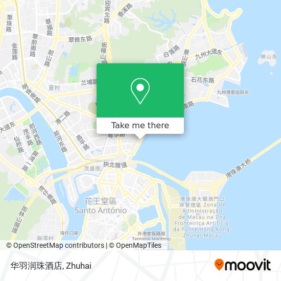 华羽润珠酒店 map