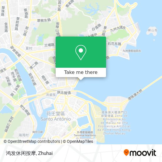 鸿发休闲按摩 map