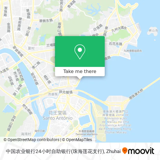 中国农业银行24小时自助银行(珠海莲花支行) map