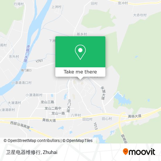 卫星电器维修行 map