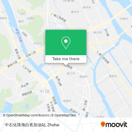 中石化珠海白蕉加油站 map