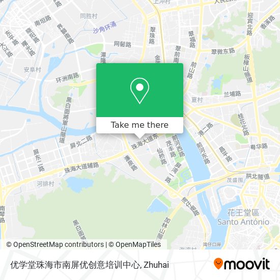 优学堂珠海市南屏优创意培训中心 map