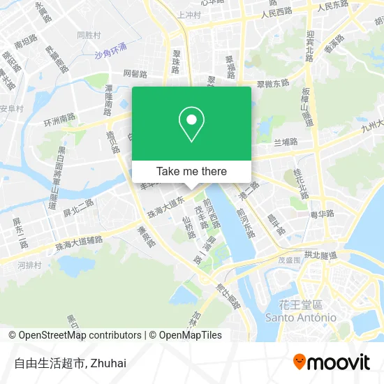自由生活超市 map