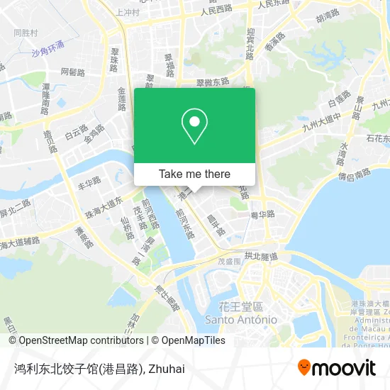 鸿利东北饺子馆(港昌路) map