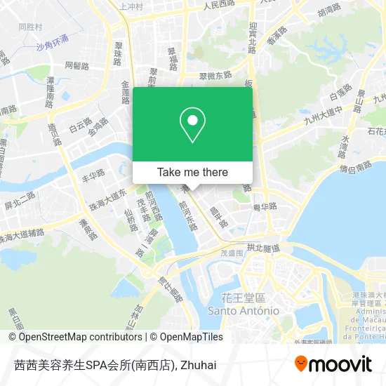 茜茜美容养生SPA会所(南西店) map