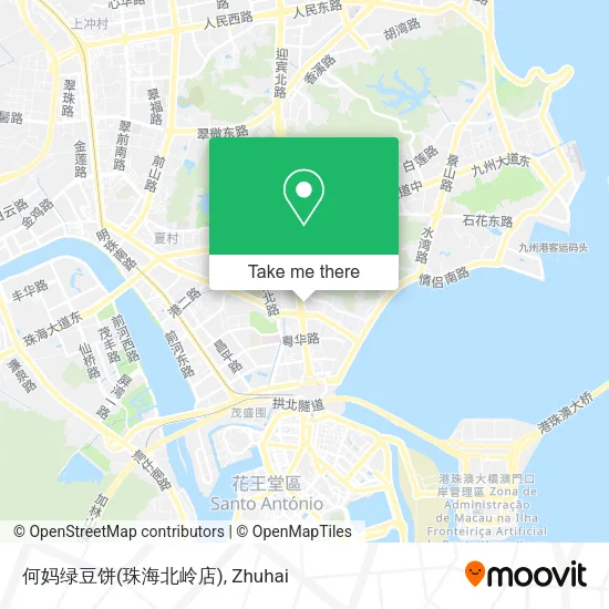 何妈绿豆饼(珠海北岭店) map