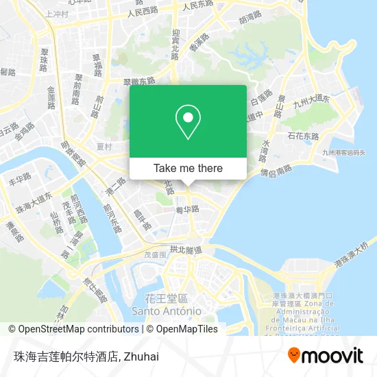 珠海吉莲帕尔特酒店 map
