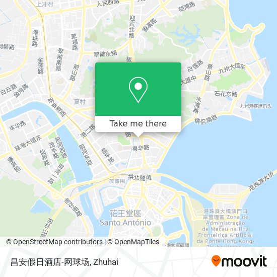 昌安假日酒店-网球场 map
