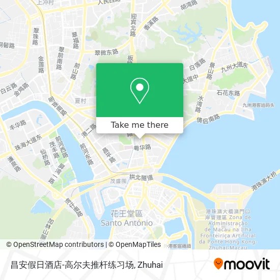 昌安假日酒店-高尔夫推杆练习场 map