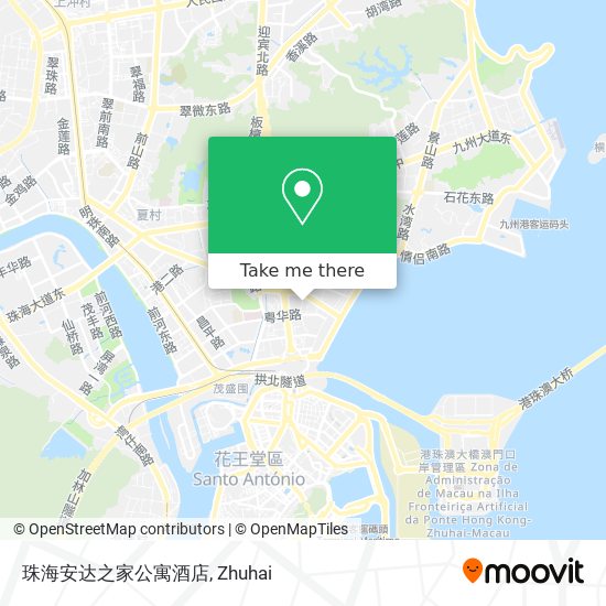 珠海安达之家公寓酒店 map