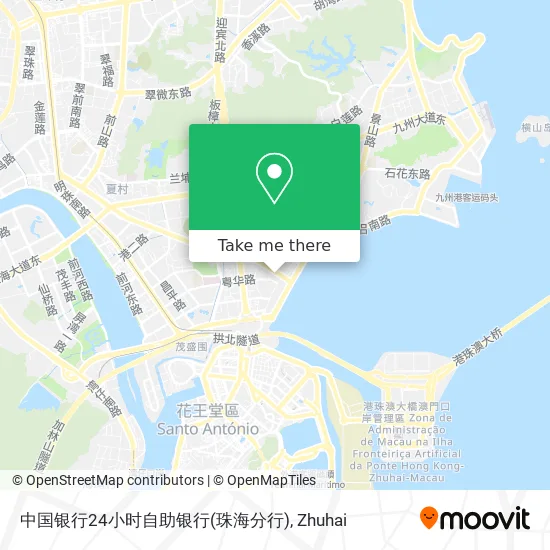 中国银行24小时自助银行(珠海分行) map