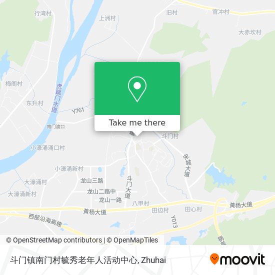 斗门镇南门村毓秀老年人活动中心 map