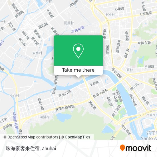 珠海豪客来住宿 map