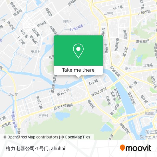 格力电器公司-1号门 map