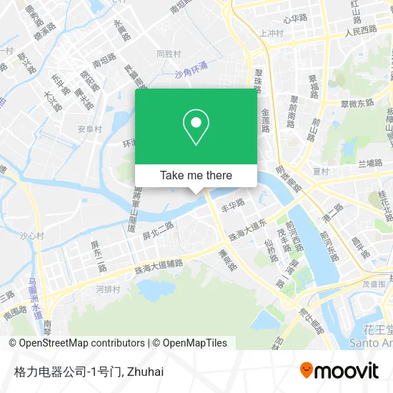 格力电器公司-1号门 map