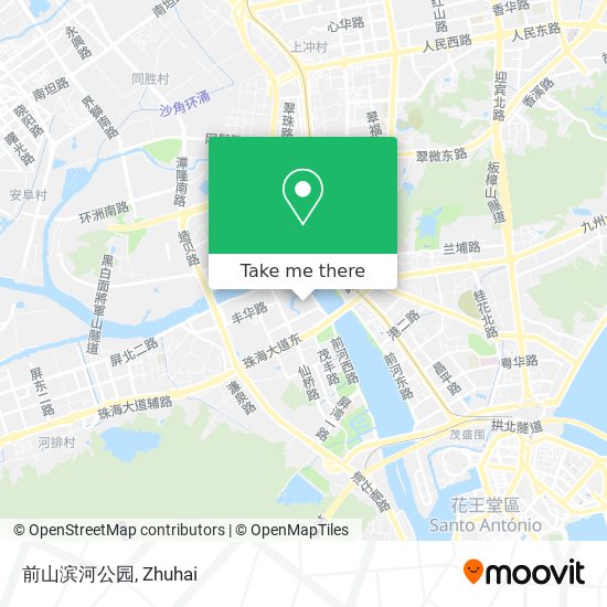 前山滨河公园 map