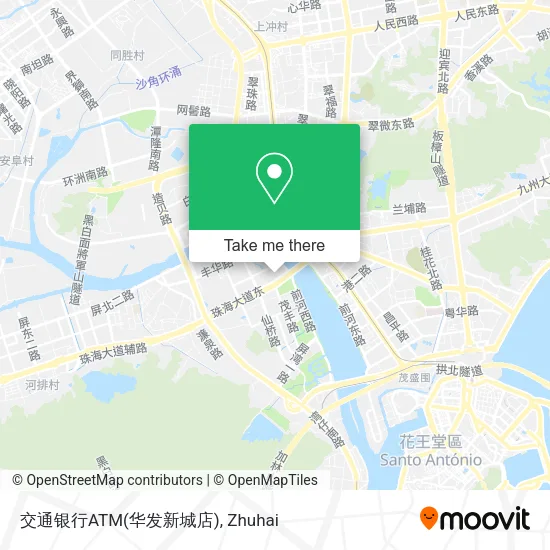 交通银行ATM(华发新城店) map