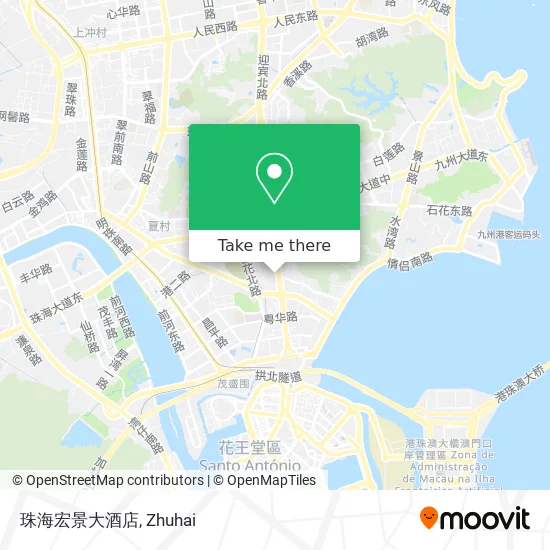 珠海宏景大酒店 map
