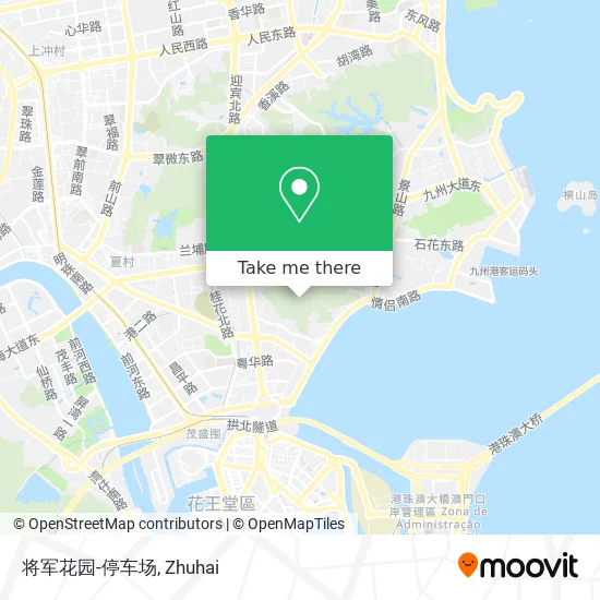 将军花园-停车场 map