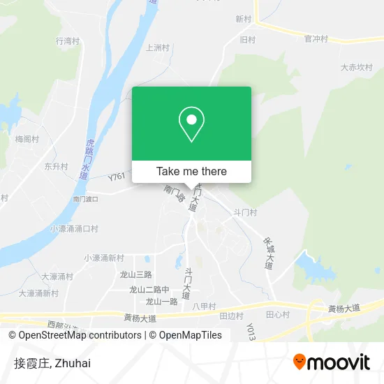 接霞庄 map