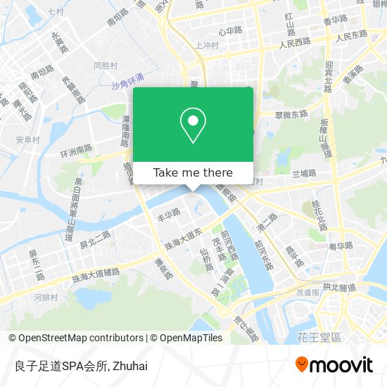 良子足道SPA会所 map