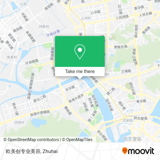 欧美创专业美容 map