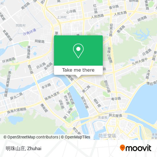 明珠山庄 map