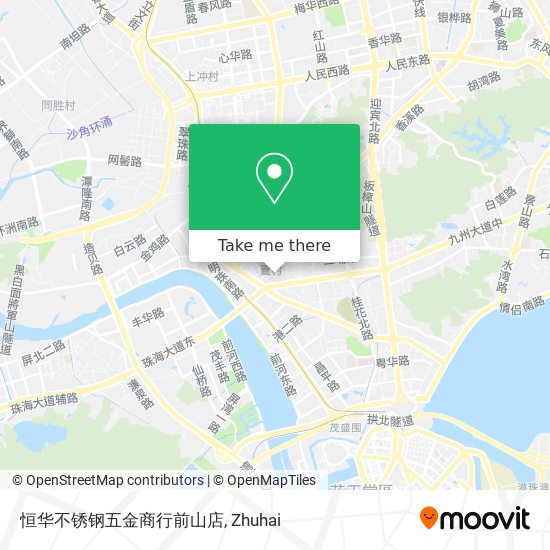 恒华不锈钢五金商行前山店 map