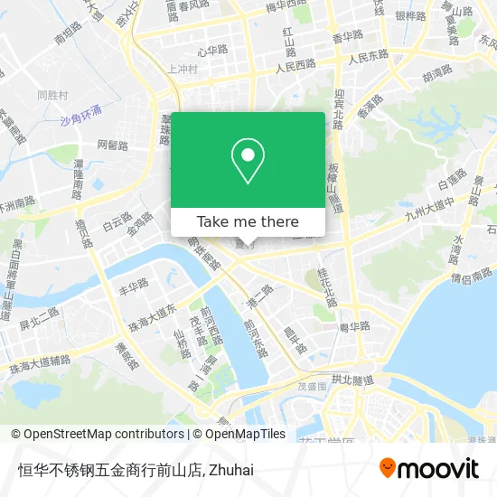 恒华不锈钢五金商行前山店 map