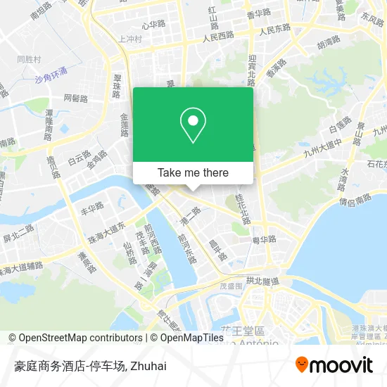 豪庭商务酒店-停车场 map