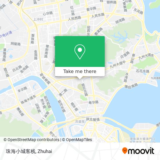 珠海小城客栈 map