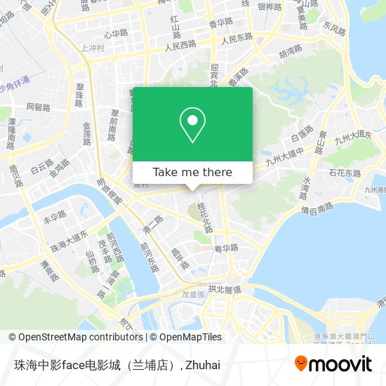 珠海中影face电影城（兰埔店） map