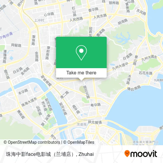 珠海中影face电影城（兰埔店） map
