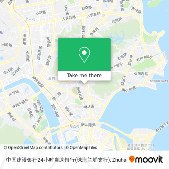 中国建设银行24小时自助银行(珠海兰埔支行) map