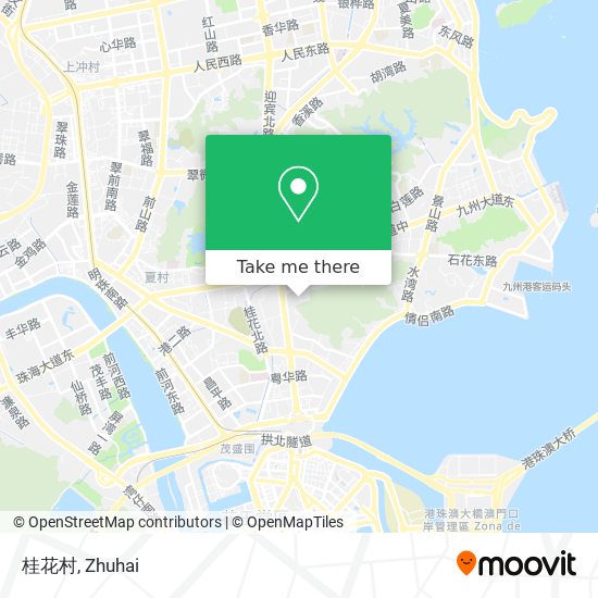 桂花村 map