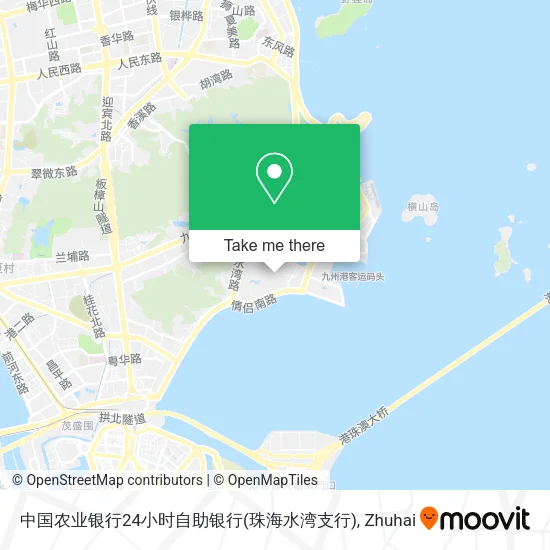 中国农业银行24小时自助银行(珠海水湾支行) map