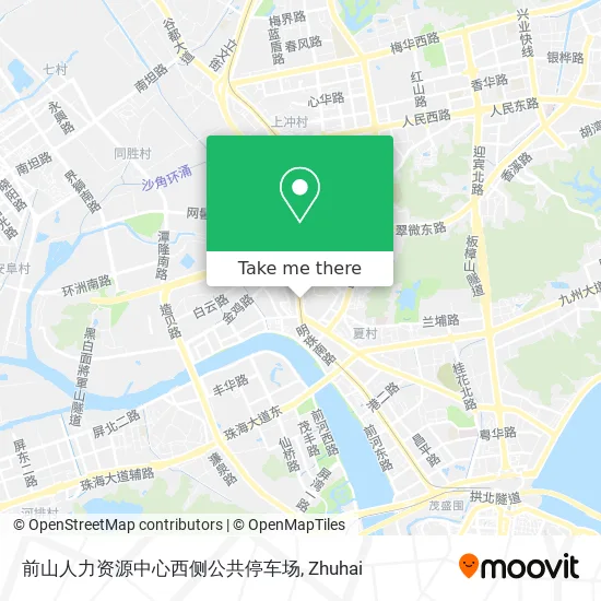 前山人力资源中心西侧公共停车场 map