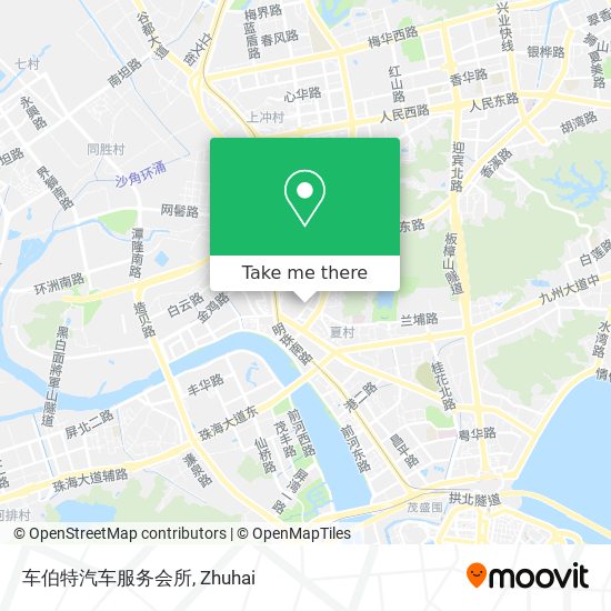 车伯特汽车服务会所 map