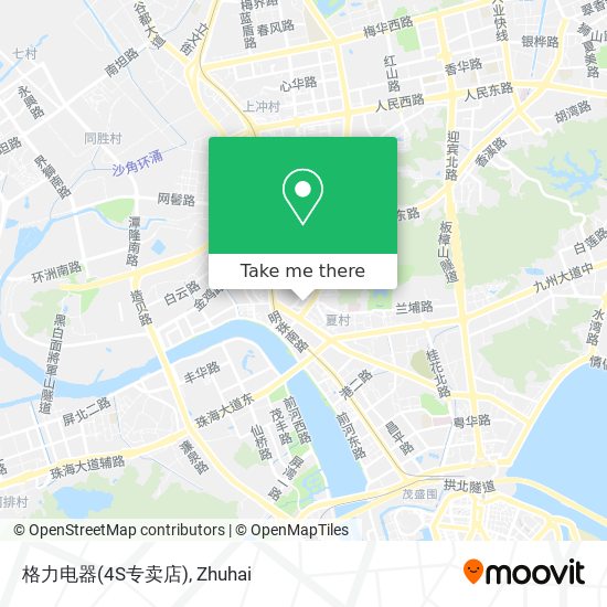 格力电器(4S专卖店) map