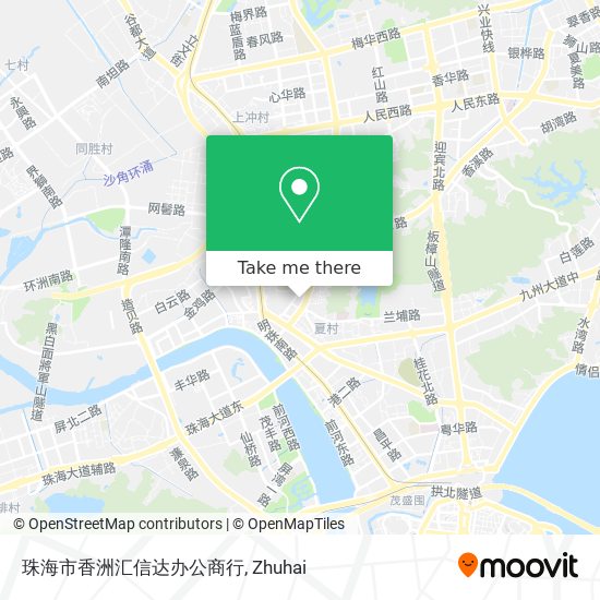 珠海市香洲汇信达办公商行 map