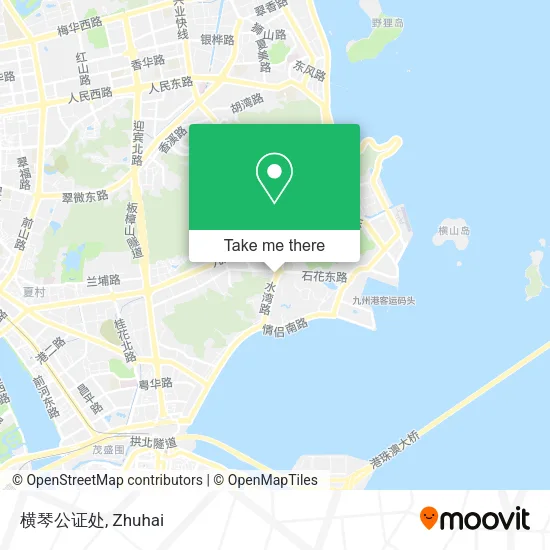 横琴公证处 map