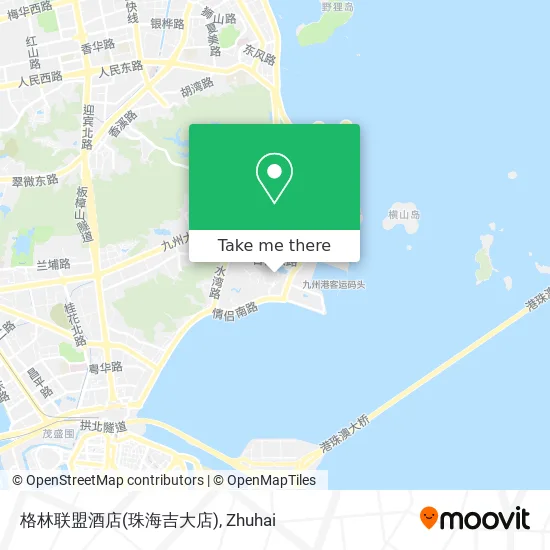 格林联盟酒店(珠海吉大店) map