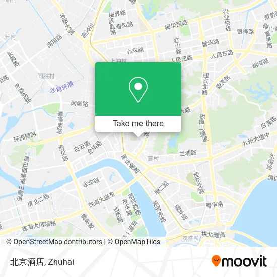 北京酒店 map