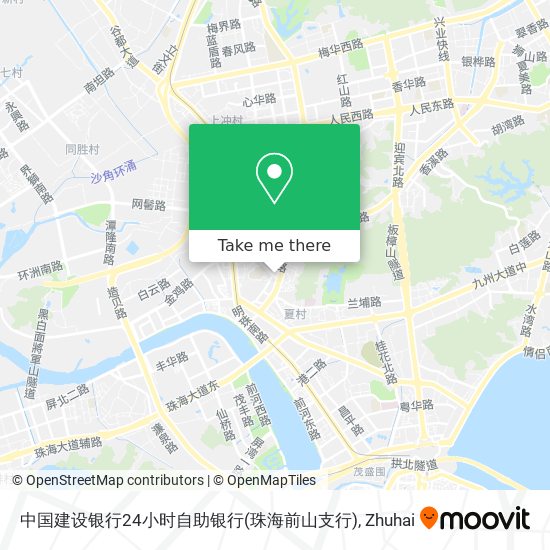 中国建设银行24小时自助银行(珠海前山支行) map