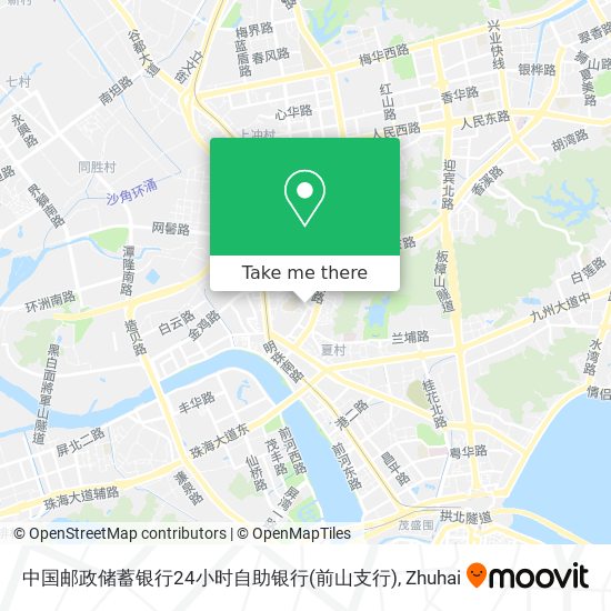 中国邮政储蓄银行24小时自助银行(前山支行) map